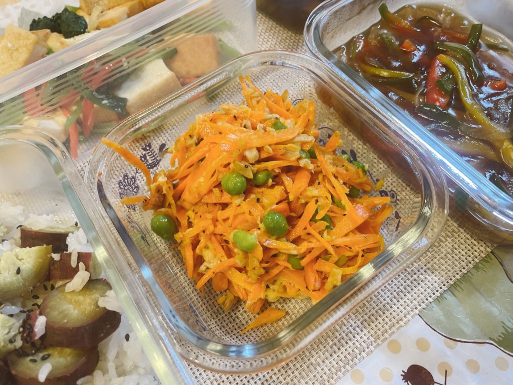 料理教室マンツーマン人参ツナマヨ