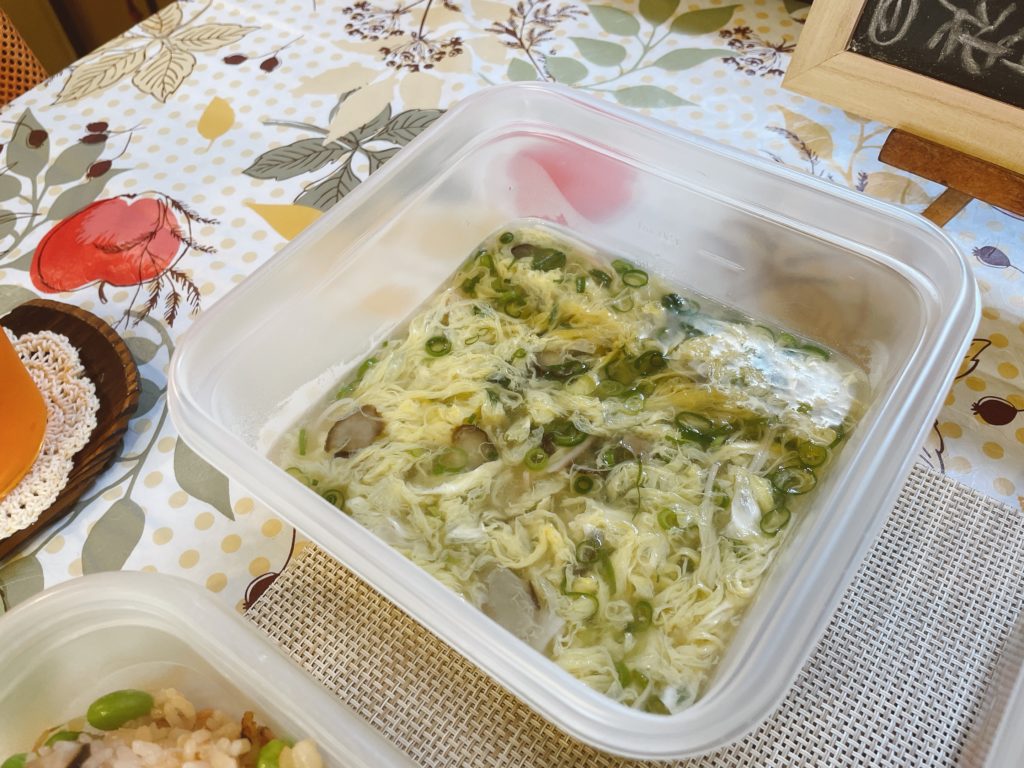 料理教室マンツーマンかきたま汁