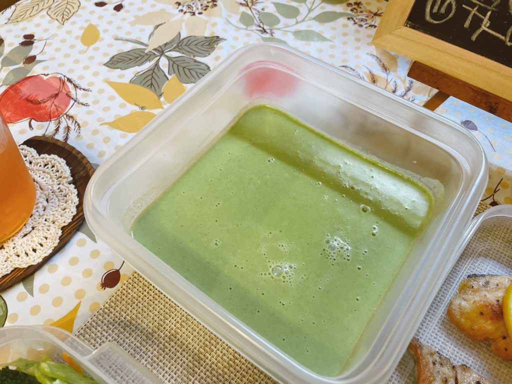料理教室マンツーマンブロッコリーポタージュ