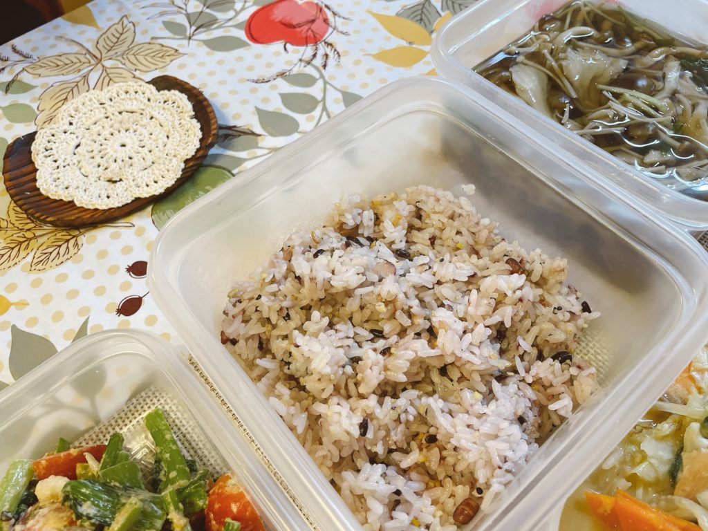 料理教室マンツーマン雑穀米ごはん