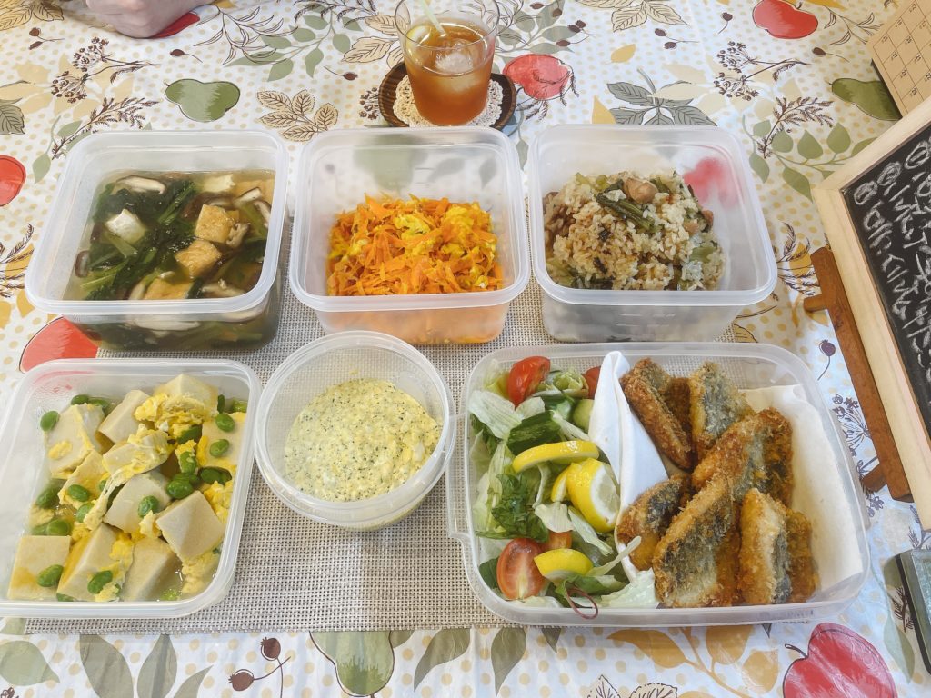 料理教室マンツーマンアジフライセット