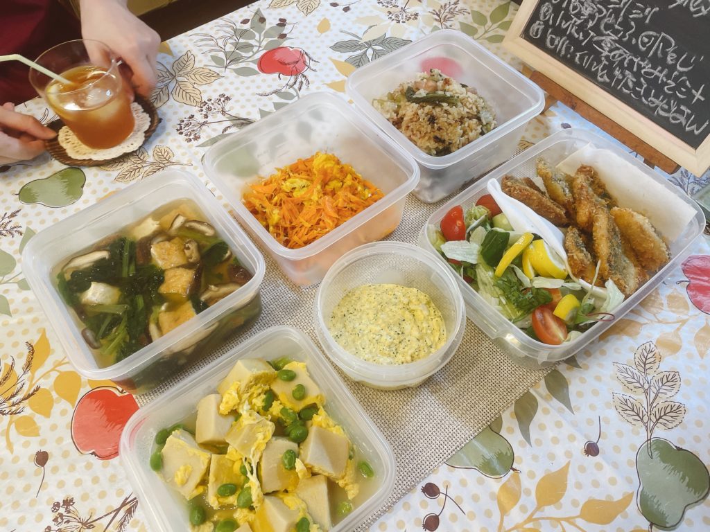 料理教室マンツーマンアジフライセット