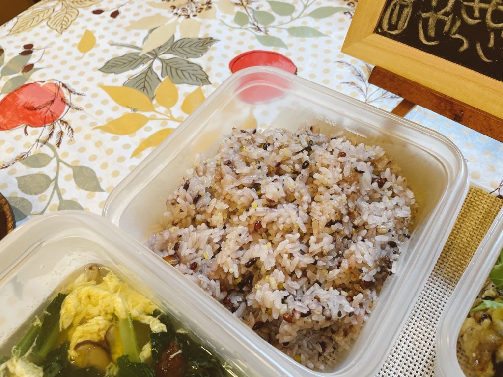 料理教室マンツーマン雑穀米ごはん