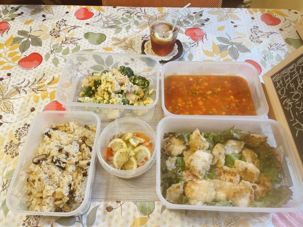 料理教室マンツーマンチキンナゲット風セット