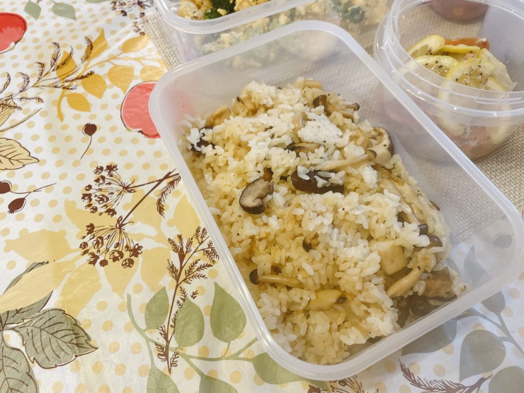 料理教室マンツーマンきのこバターライス