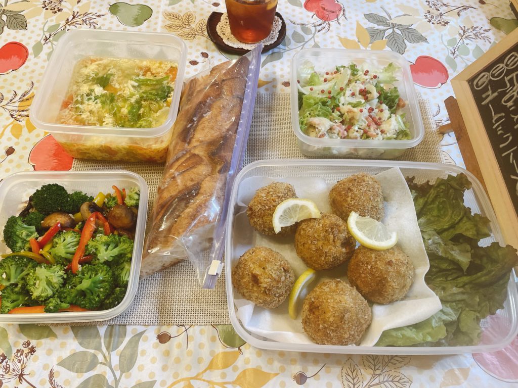 料理教室マンツーマンメンチカツセット