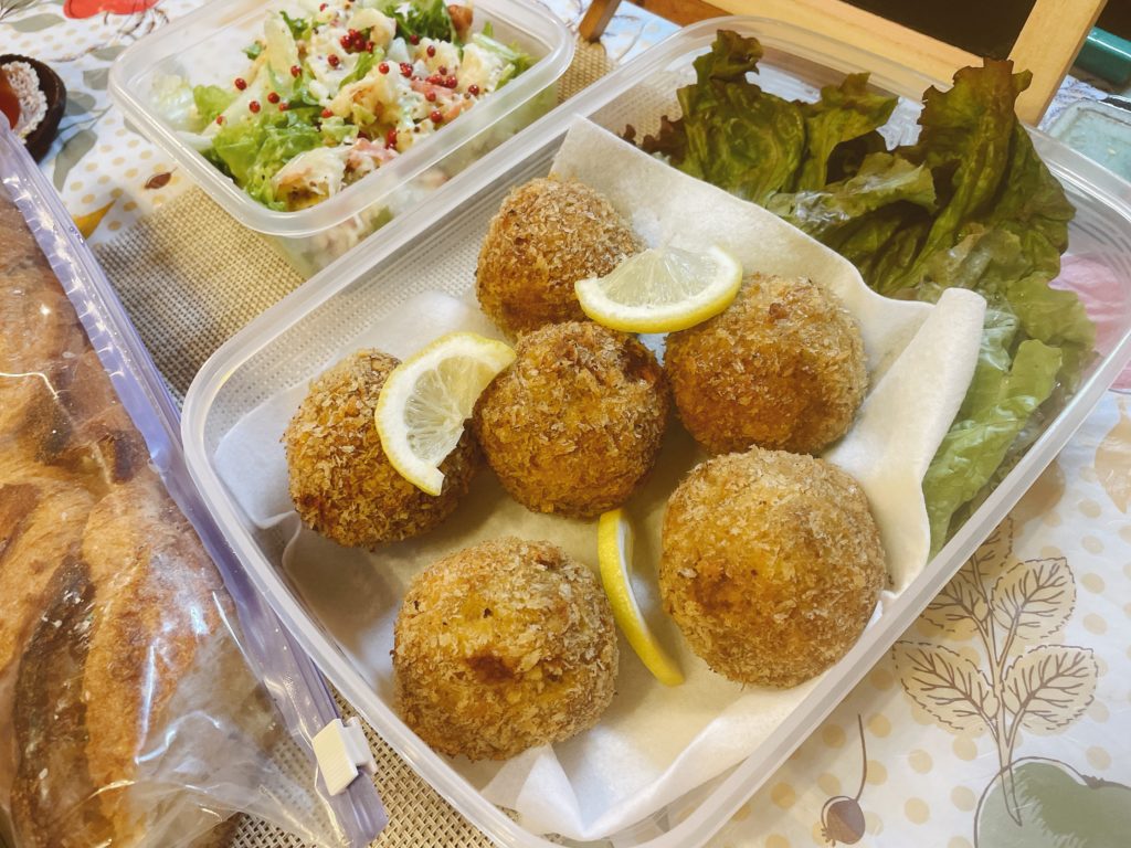 料理教室マンツーマンメンチカツ