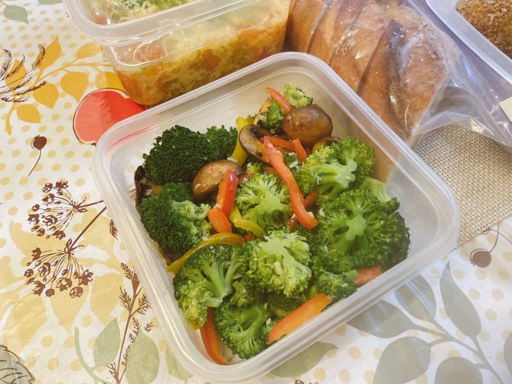 料理教室マンツーマンブロッコリーソテー