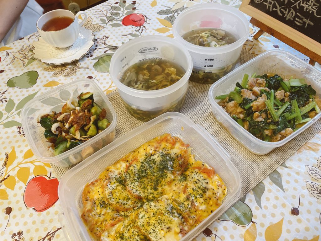 料理教室マンツーマン豚と小松菜味噌炒めセット