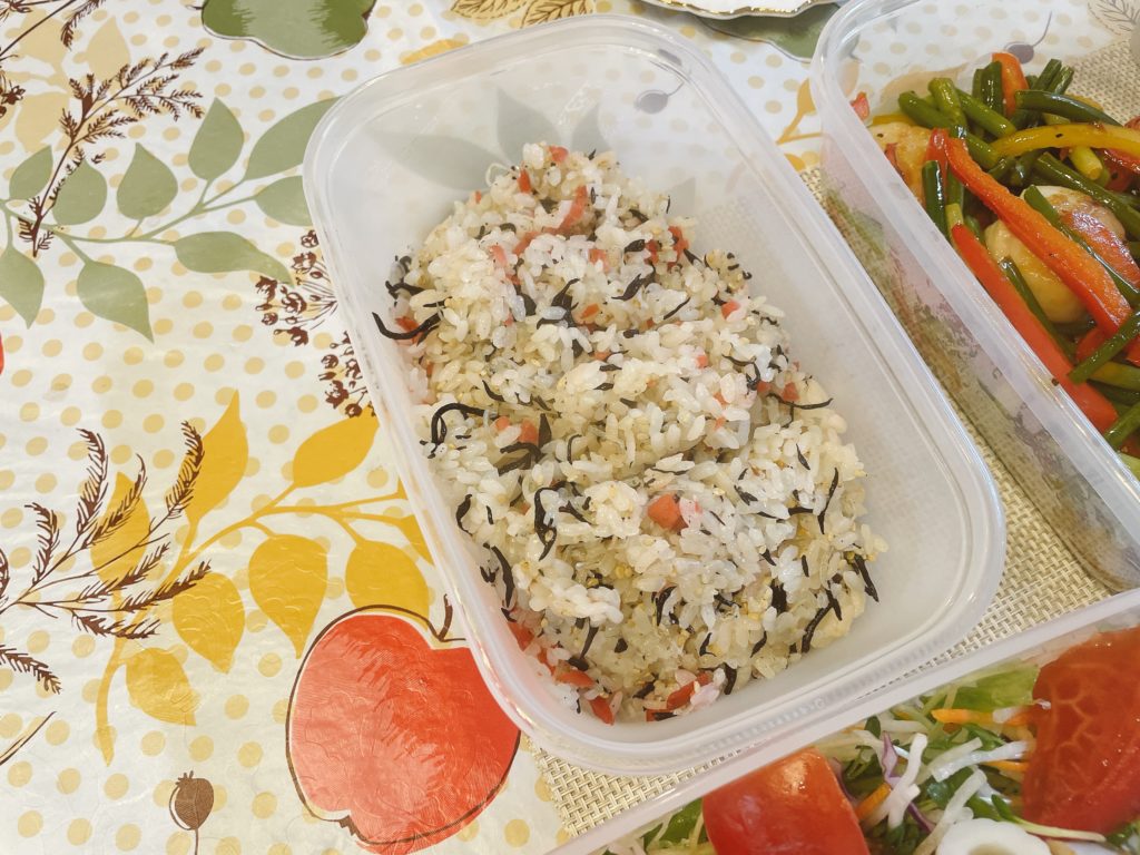 料理教室マンツーマン梅ひじきごはん