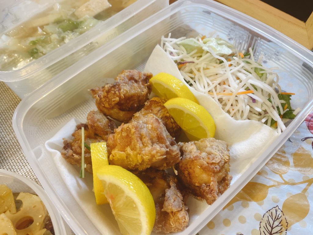 料理教室マンツーマン鶏の唐揚げ