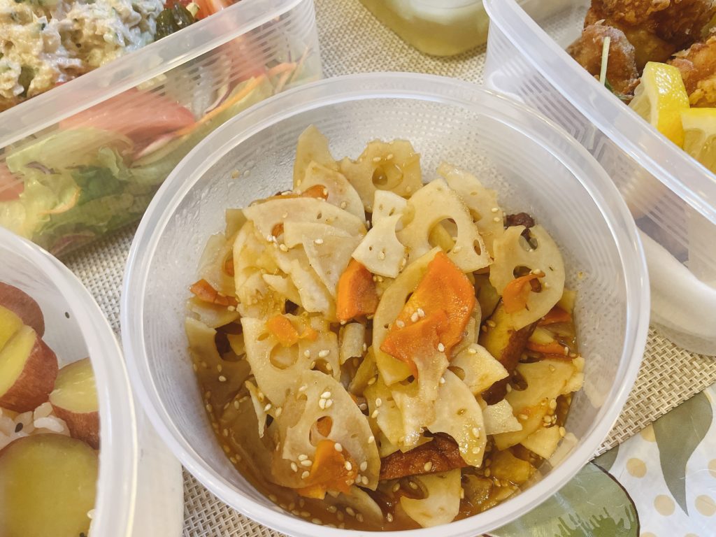 料理教室マンツーマンレンコンきんぴら