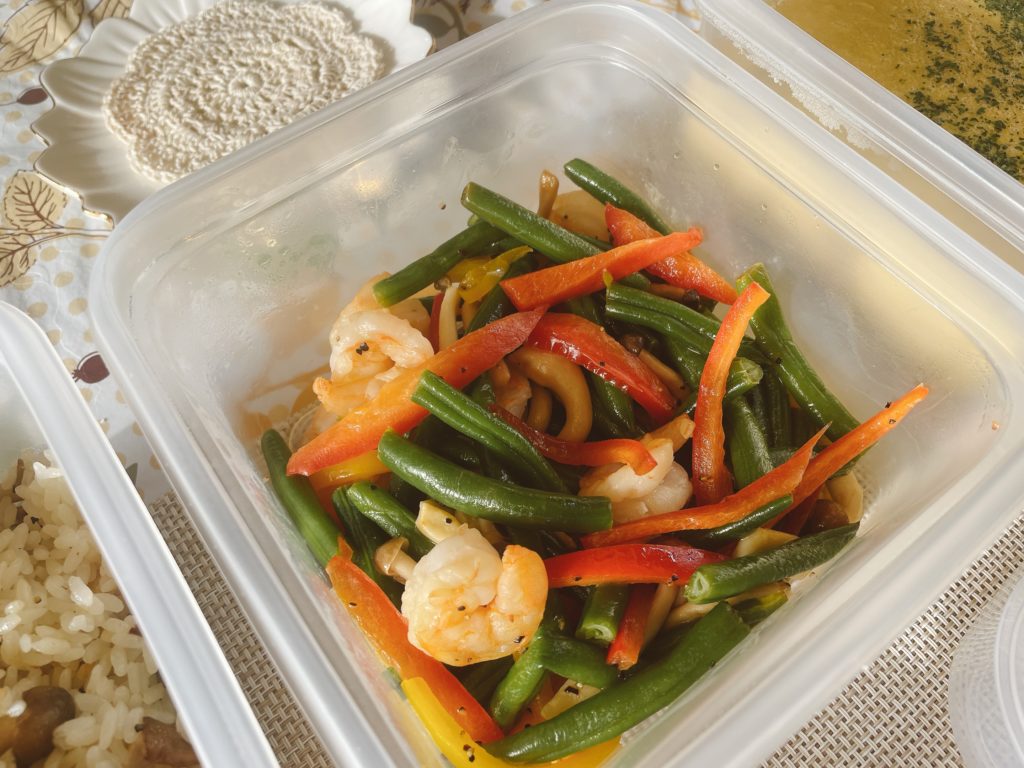 料理教室マンツーマンインゲンソテー