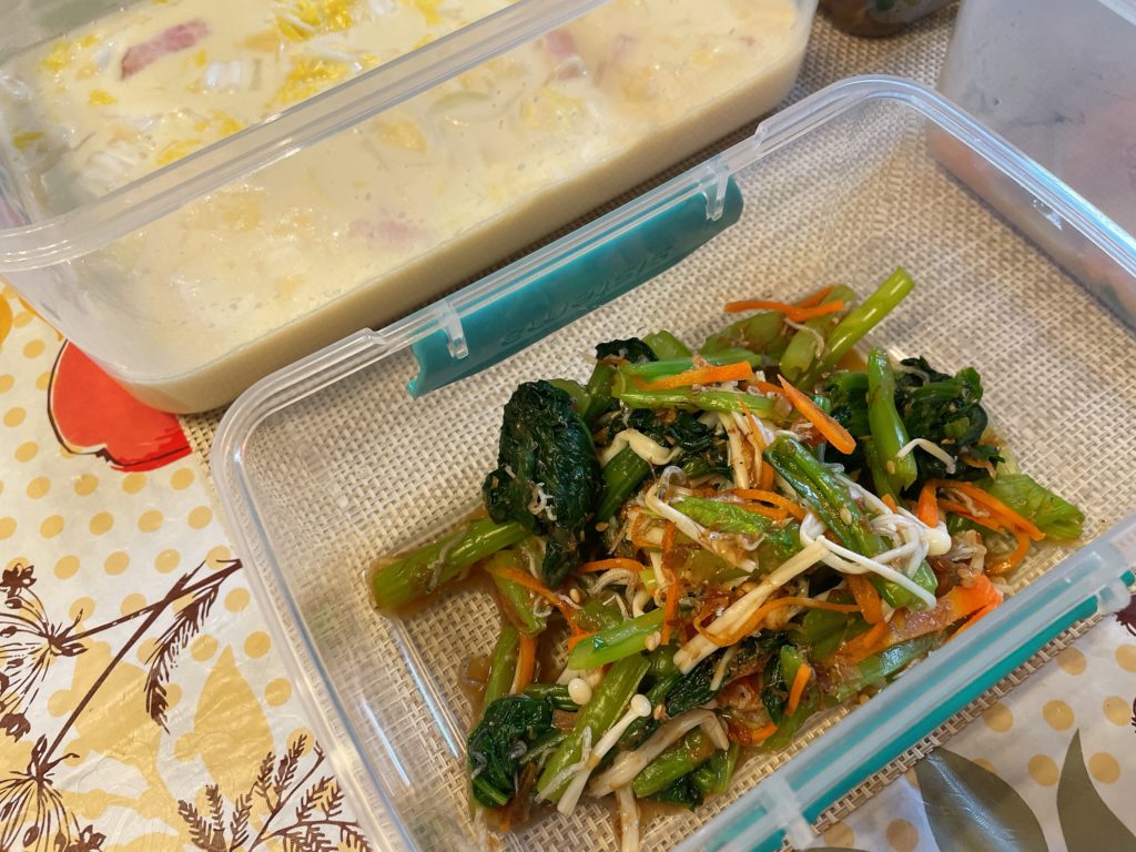 料理教室マンツーマンこまつなじゃこポン