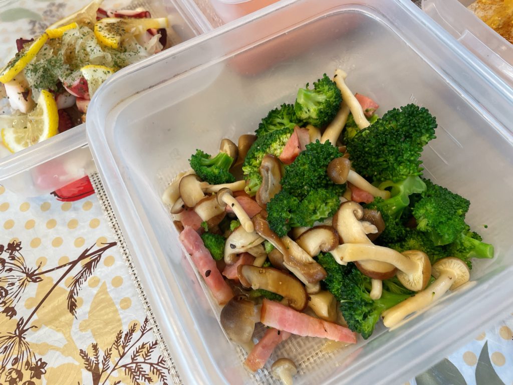 料理教室マンツーマンブロッコリーソテー