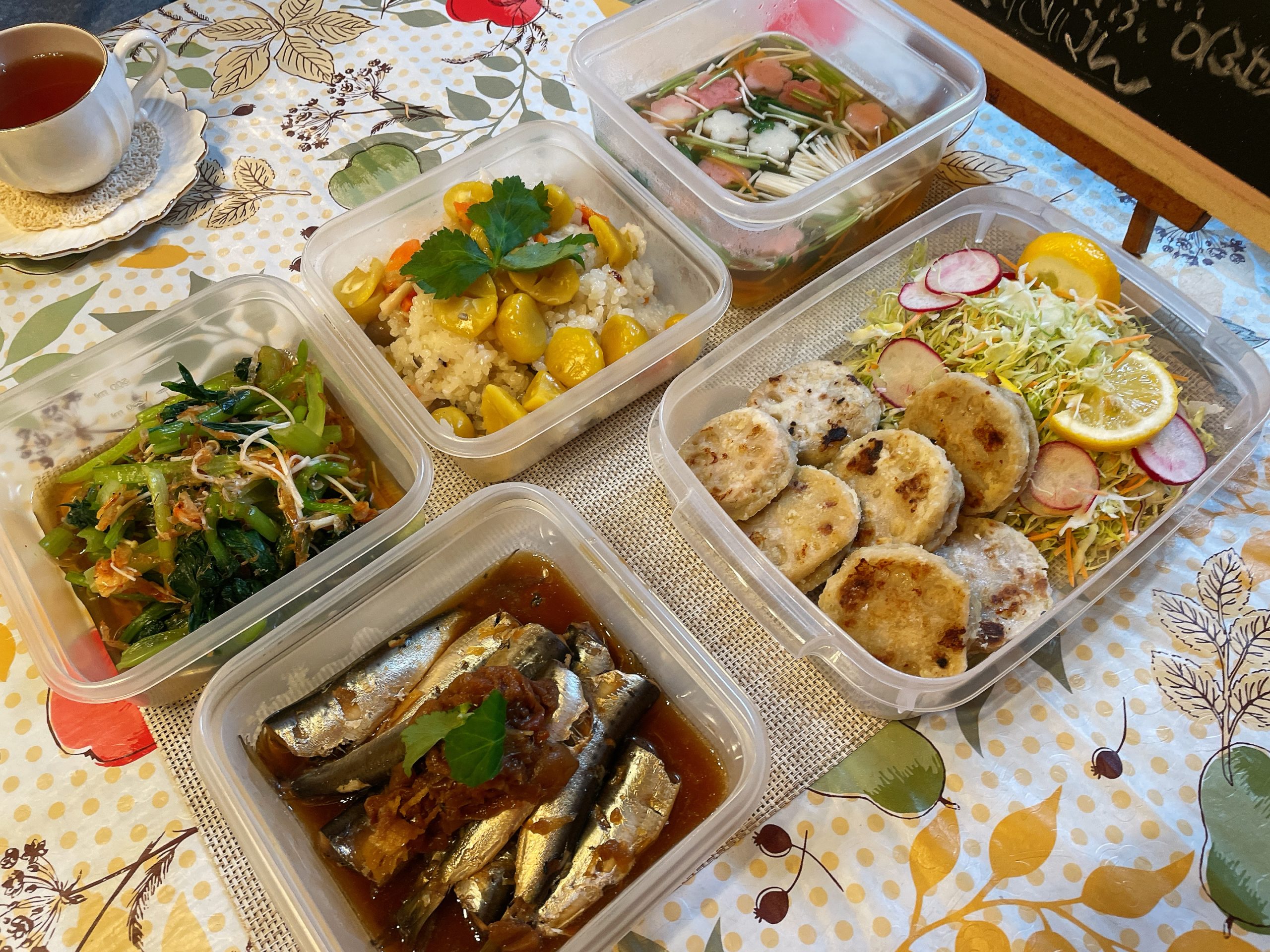 料理教室マンツーマン蓮根挟み焼セット