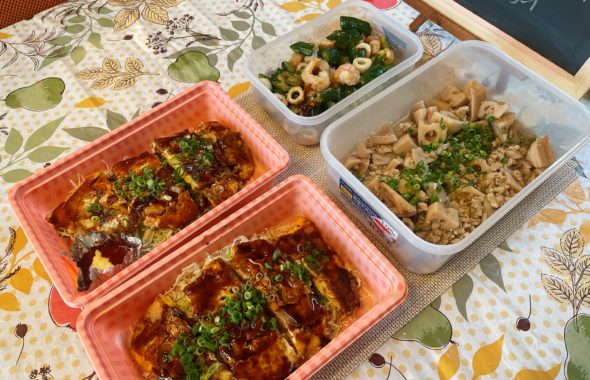 料理教室マンツーマンとん平焼きセット