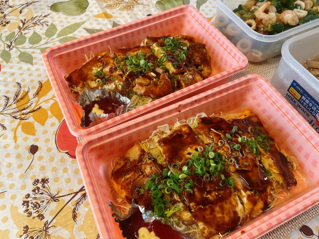 料理教室マンツーマンとん平焼き