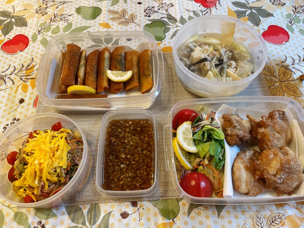 料理教室マンツーマン春巻き油淋鶏セット