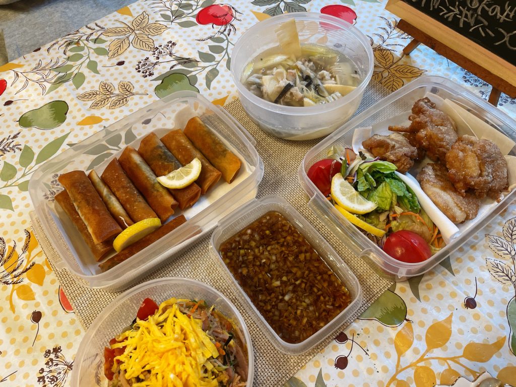 料理教室マンツーマン春巻き油淋鶏セット