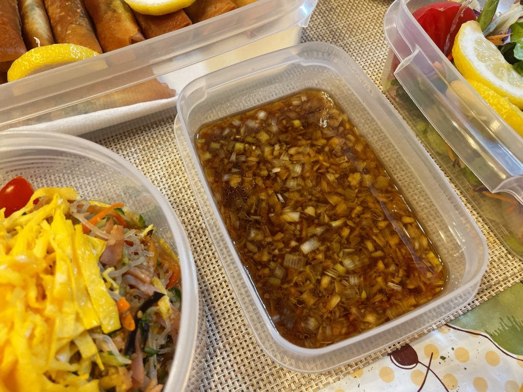 料理教室マンツーマン油淋鶏ソース