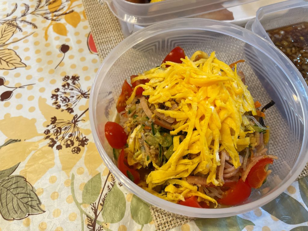 料理教室マンツーマン春雨サラダ