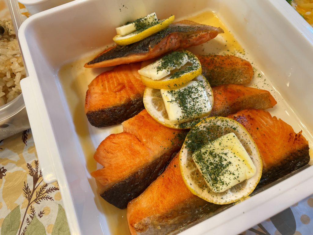 料理教室マンツーマン鮭レモンバター