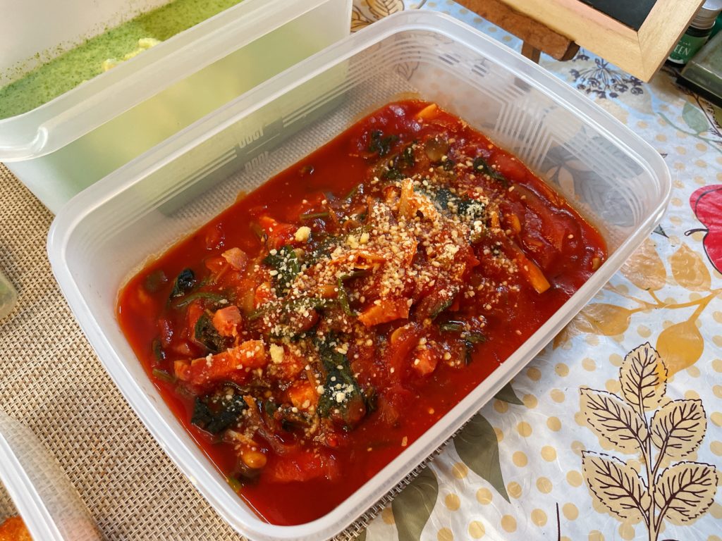 料理教室マンツーマントマトパスタソース