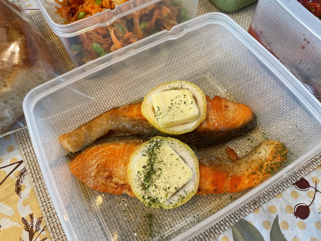 料理教室マンツーマン鮭レモンバター