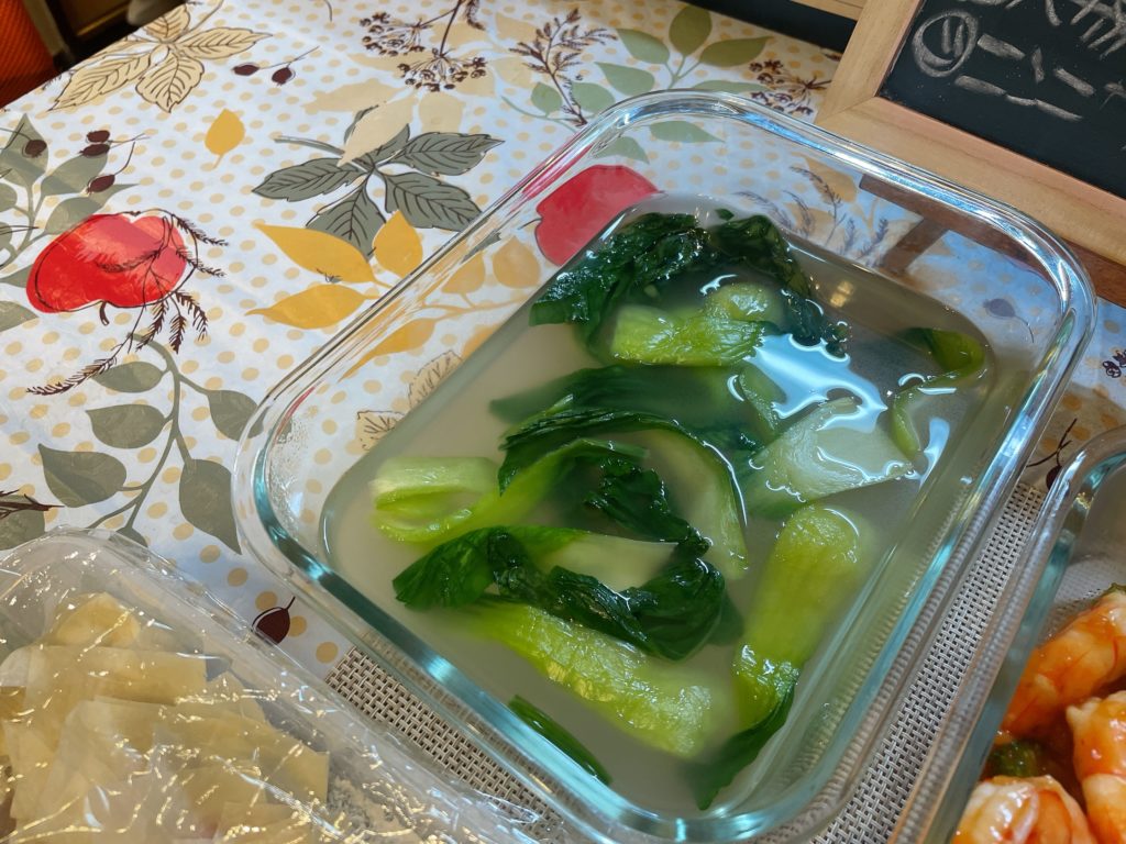 料理教室マンツーマンワンタンスープ