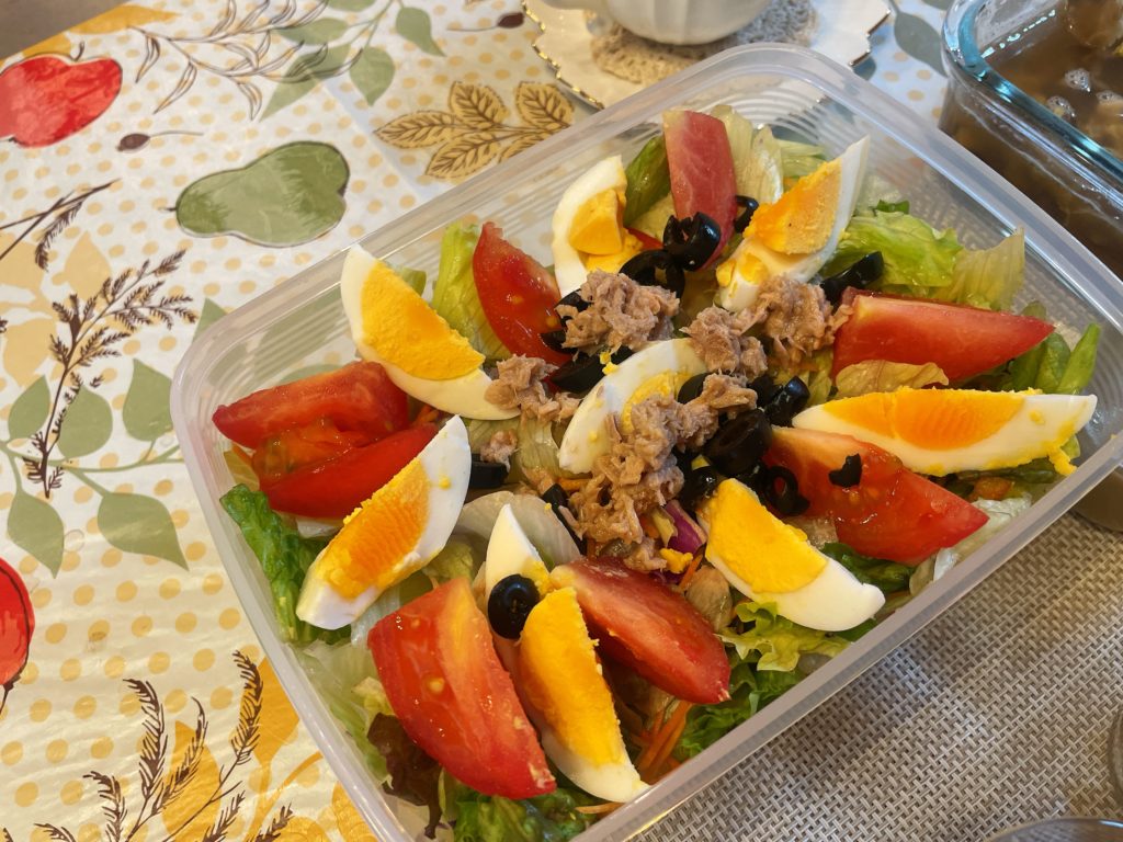 料理教室マンツーマンニース風サラダ