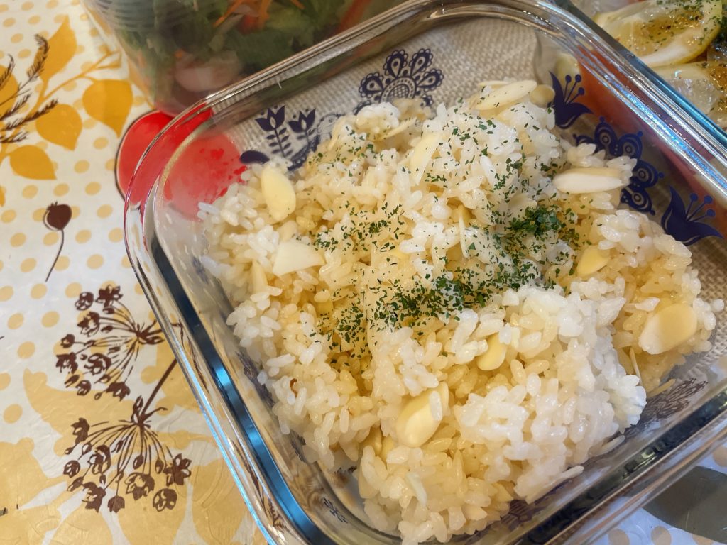 料理教室マンツーマンアーモンドバターライス
