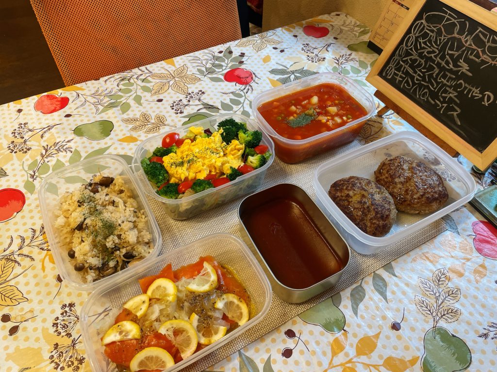 料理教室マンツーマンデミハンバーグセット