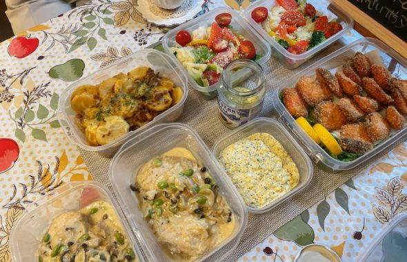 料理教室マンツーマン鮭フライセット