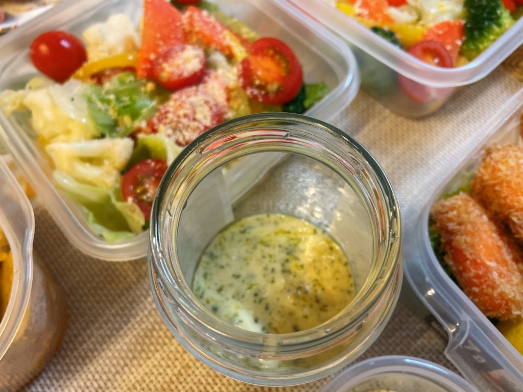 料理教室マンツーマンシーザードレッシング