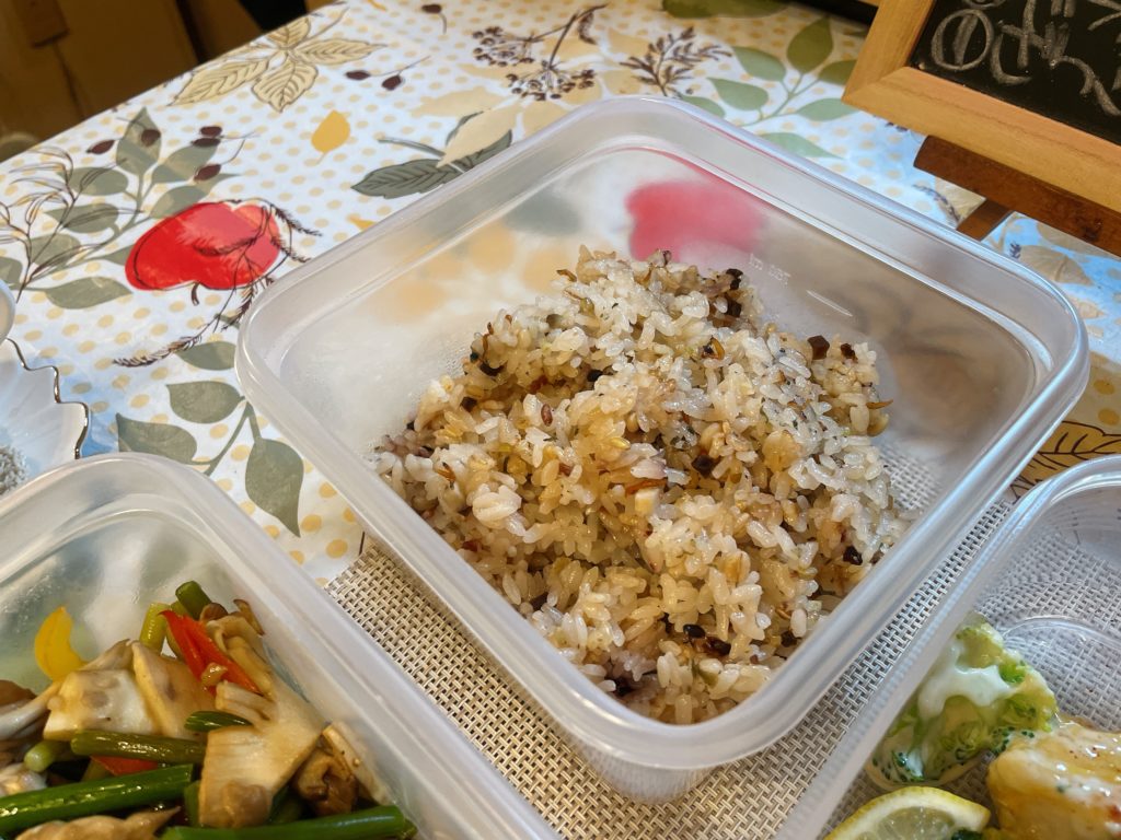 料理教室マンツーマン雑穀米ごはん