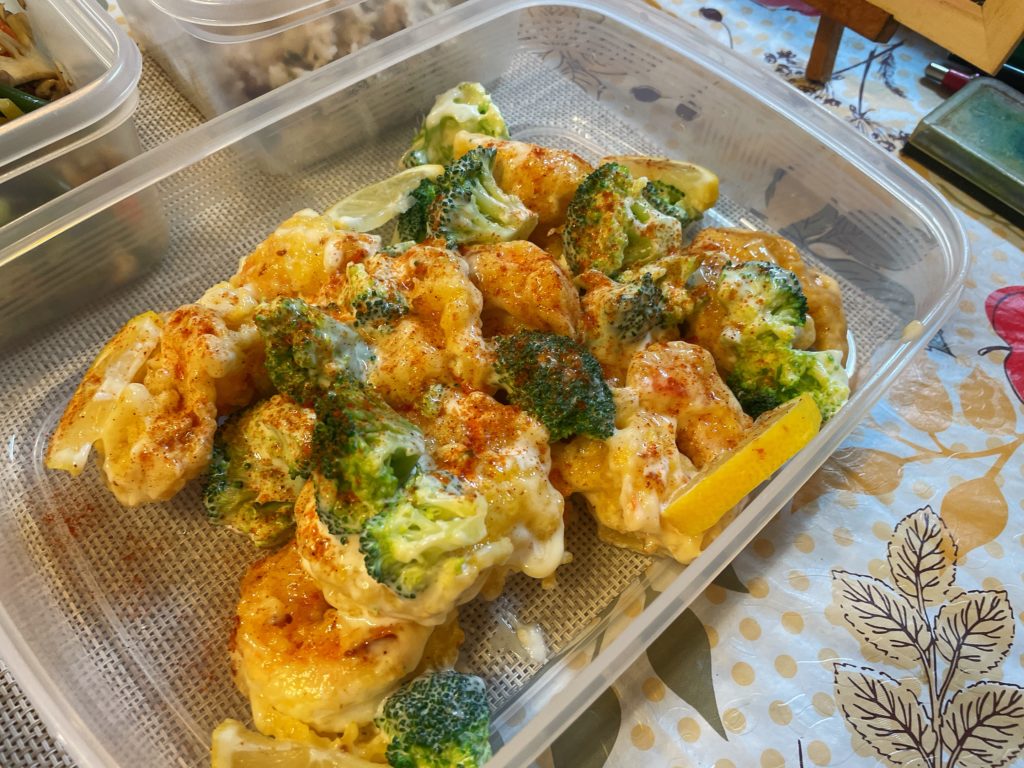 料理教室マンツーマンエビマヨ