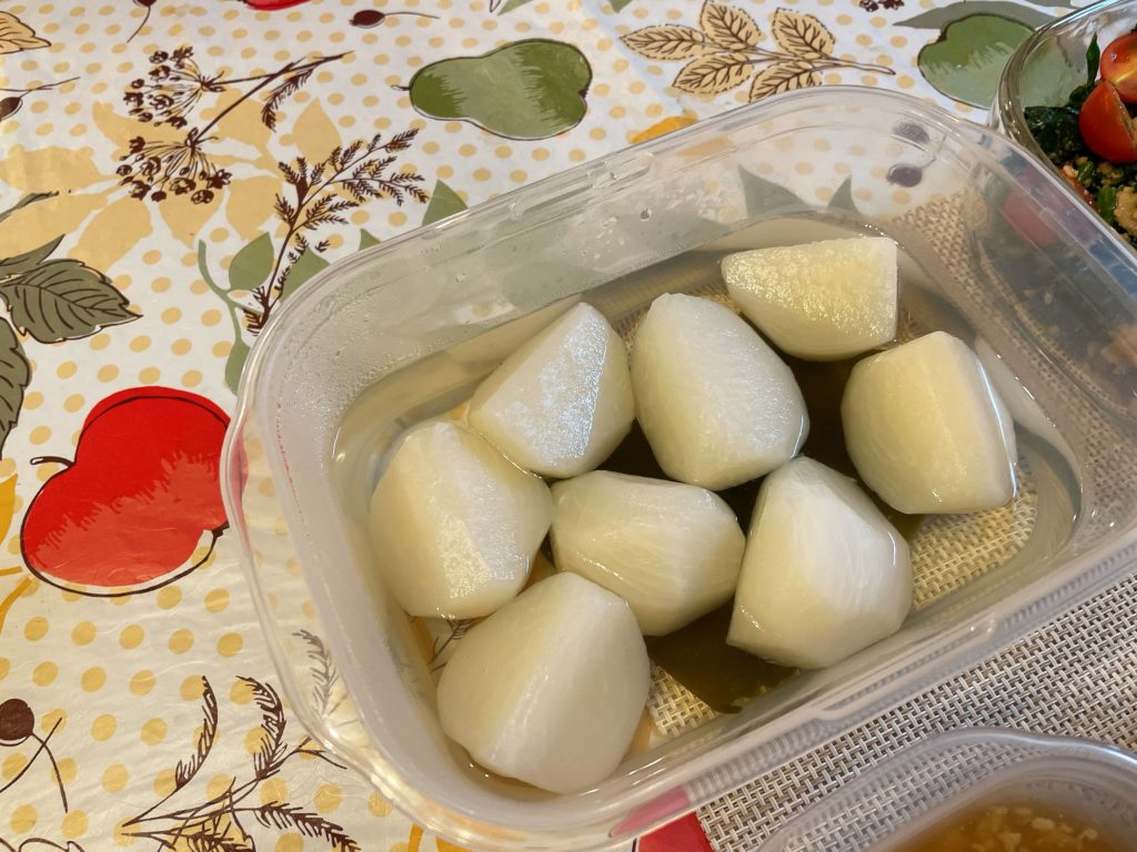 料理教室マンツーマン蕪昆布出汁煮