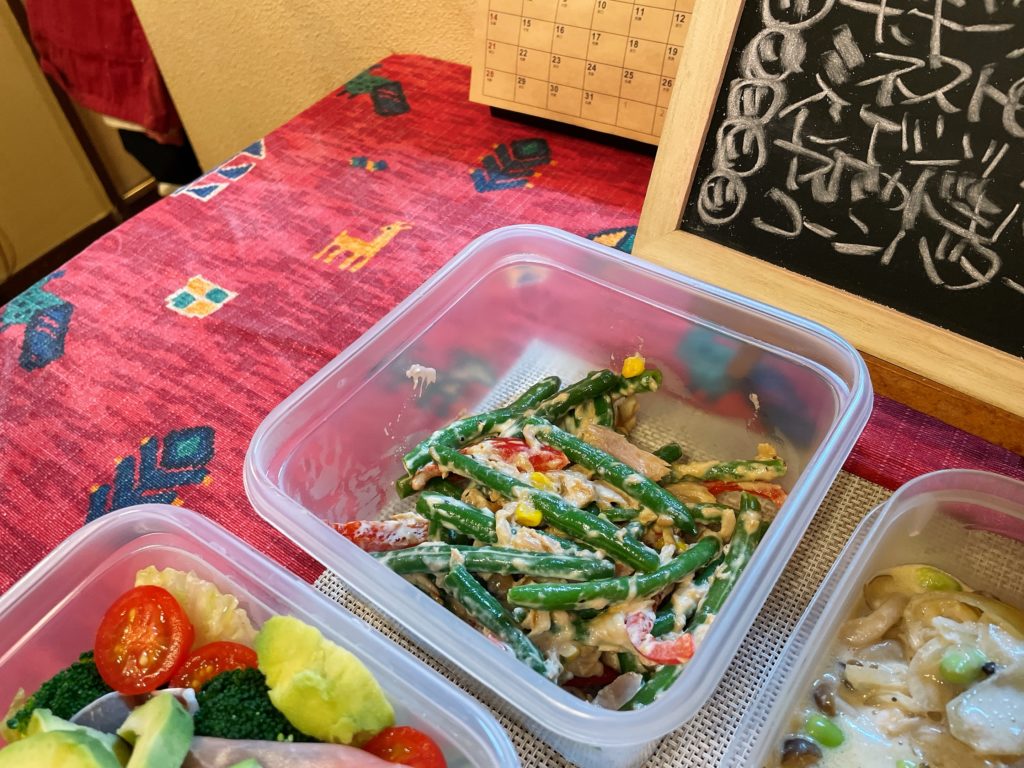 料理教室マンツーマンいんげんツナマヨ