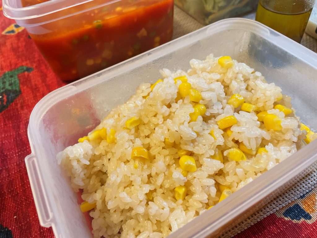 料理教室マンツーマンコーンバターライス