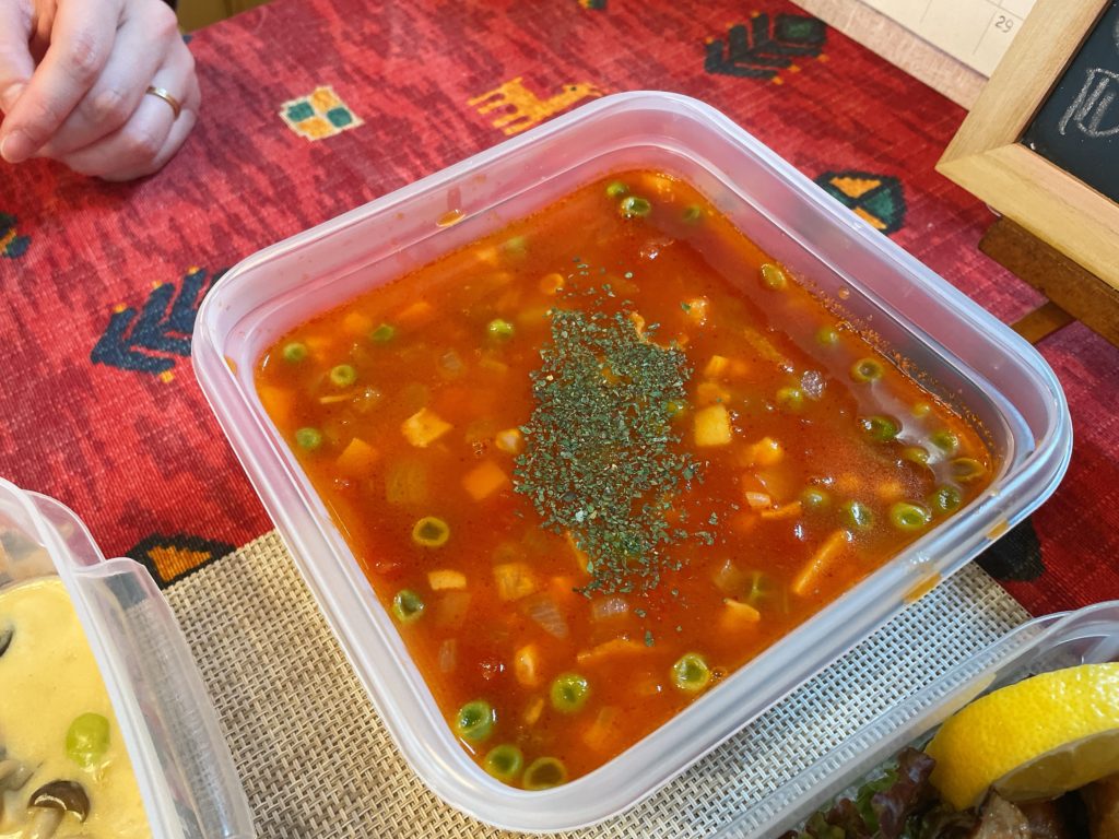 料理教室マンツーマンミネストローネスープ