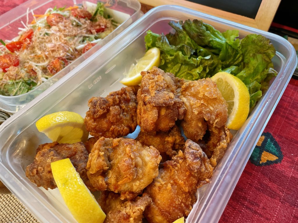 料理教室マンツーマン鶏の唐揚げ