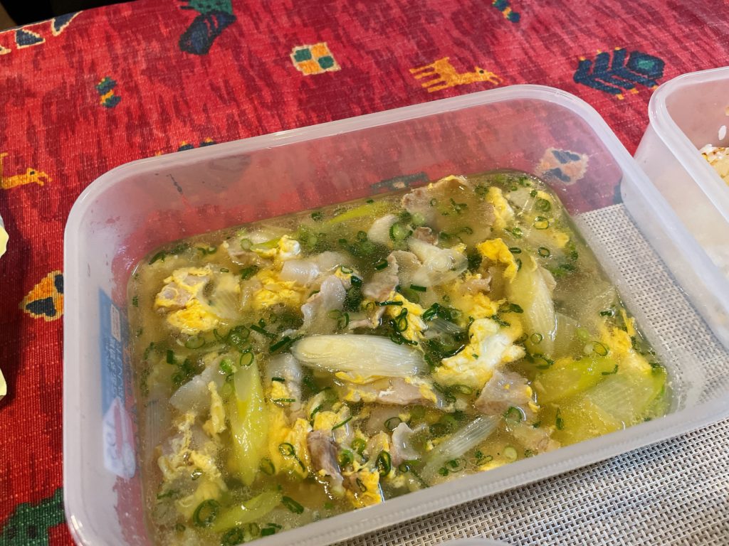 料理教室マンツーマンばらネギ生姜スープ