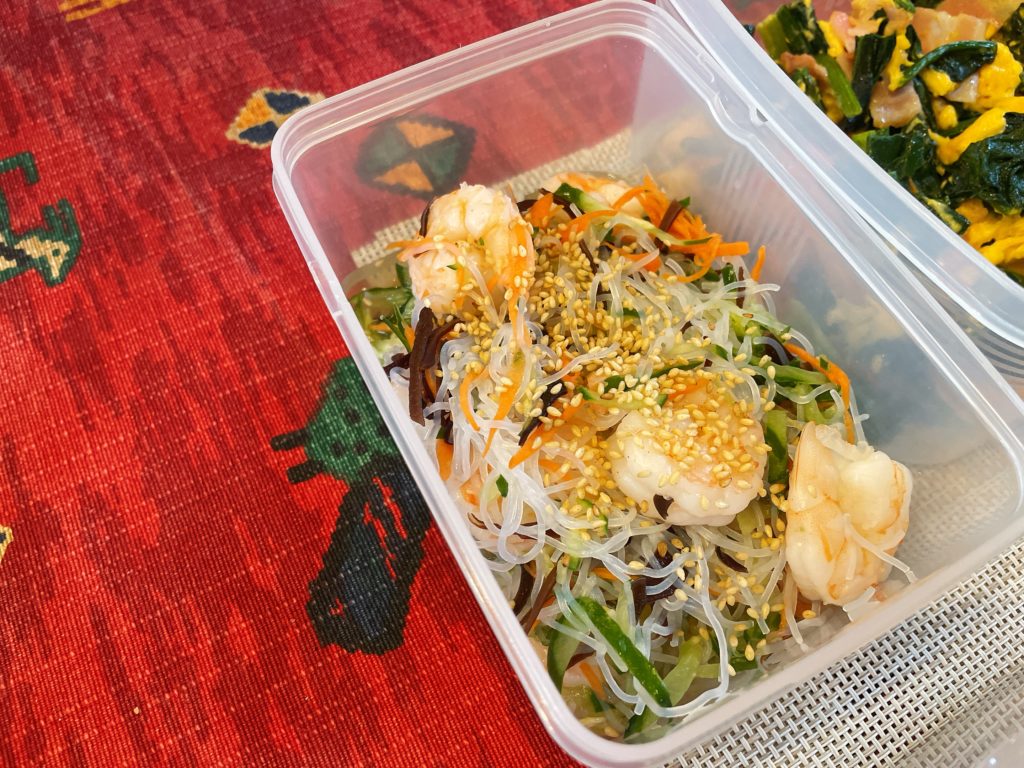 料理教室マンツーマンえび春雨酢の物