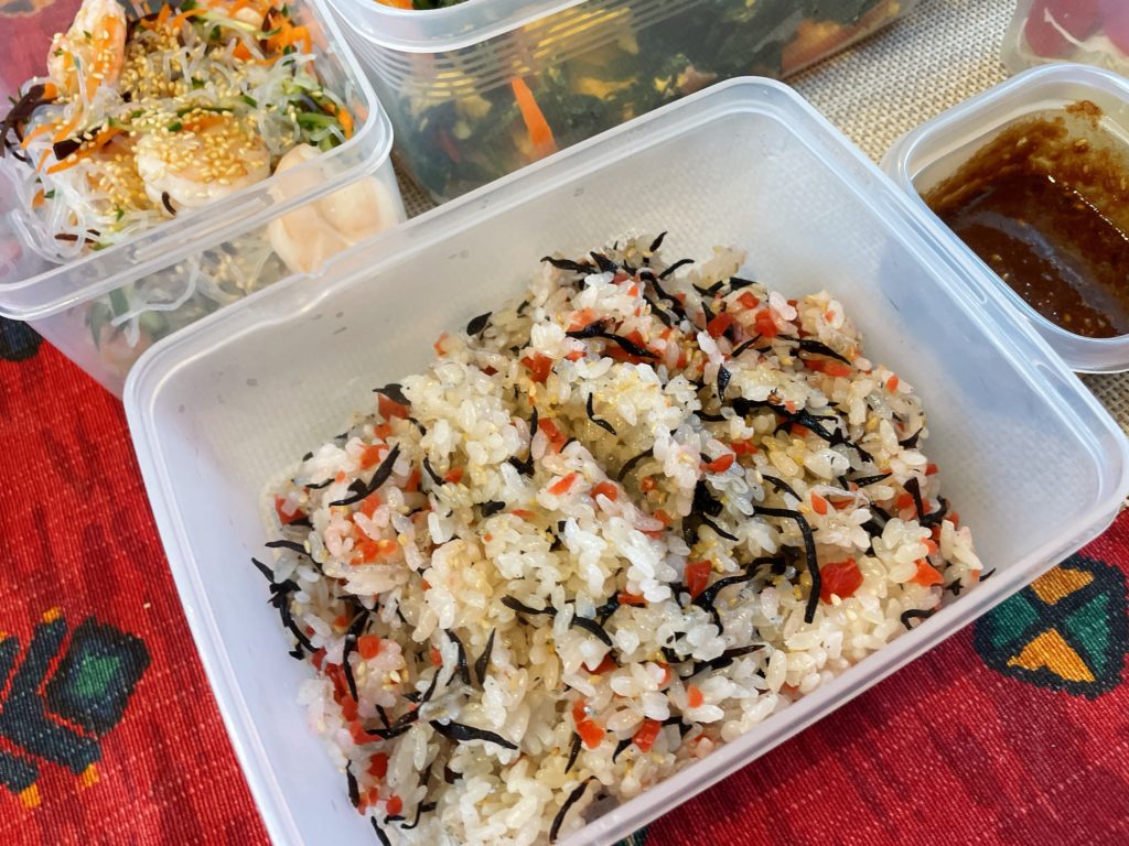 料理教室マンツーマン梅ひじきごはん