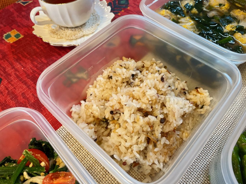 料理教室マンツーマン雑穀米ごはん