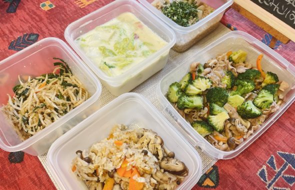 料理教室マンツーマン蓮根そぼろ煮セット