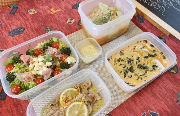 料理教室マンツーマントマトクリームパスタソースセット