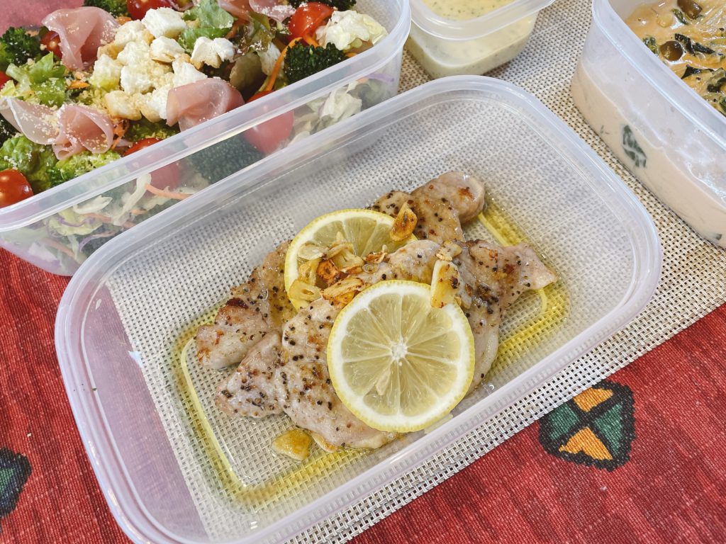 料理教室マンツーマンポークガーリックソテー