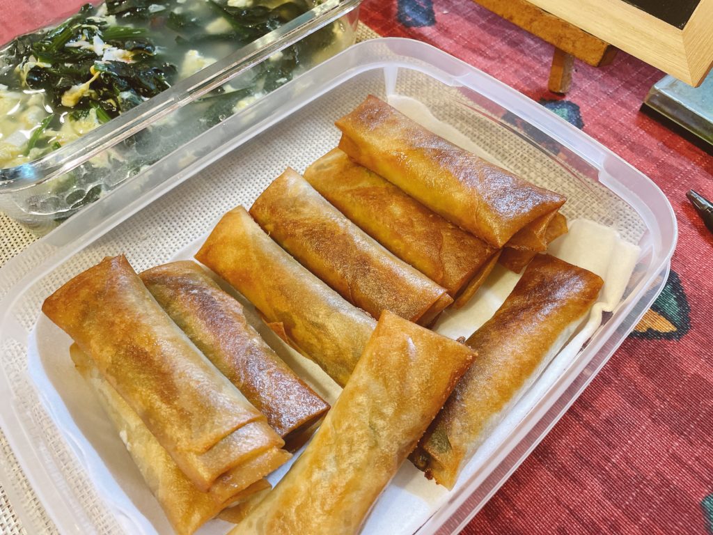 料理教室マンツーマン春巻き